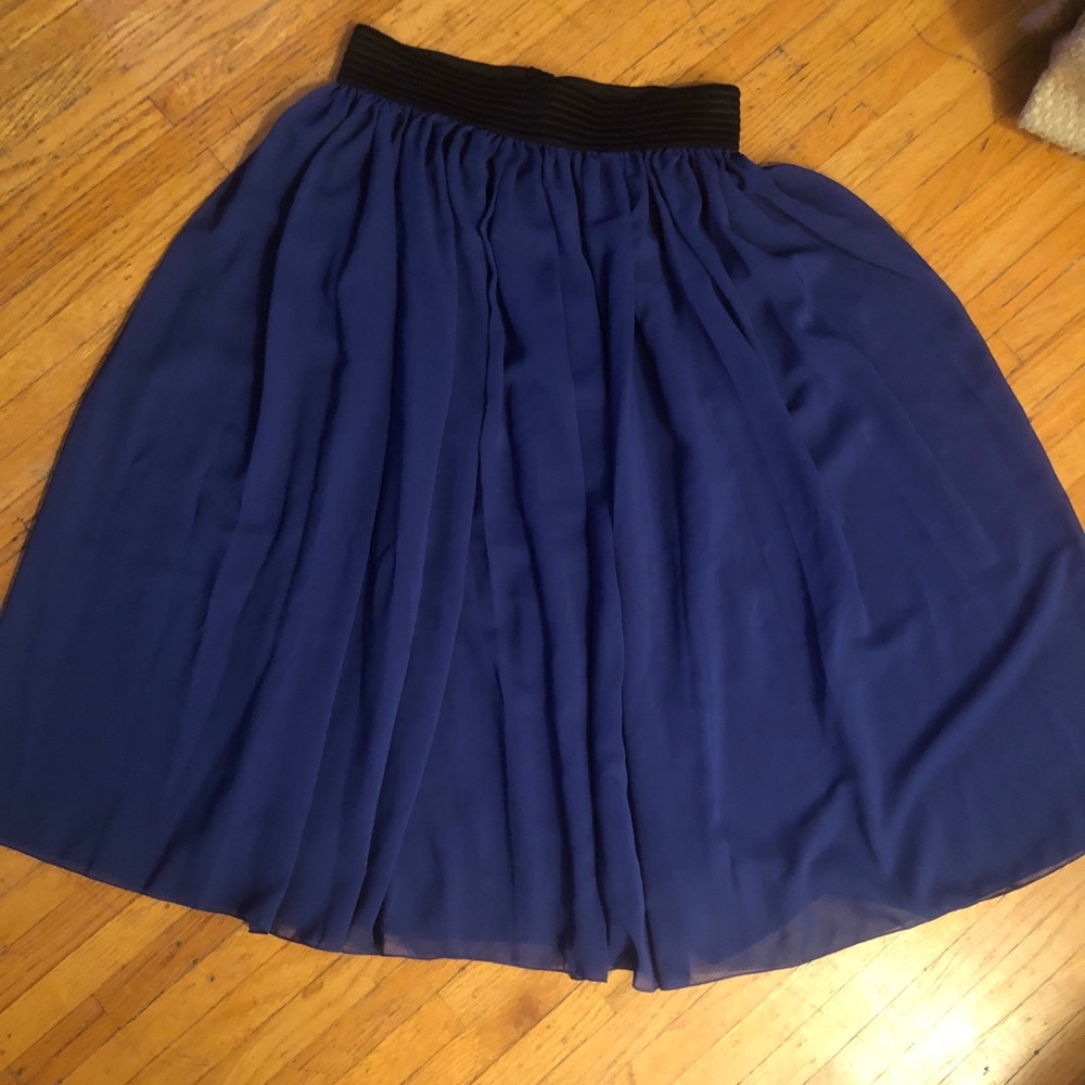Blue blackmilk sheer long skirt